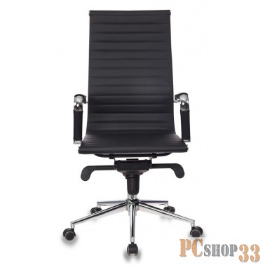 Кресло руководителя Бюрократ CH-883MB/BLACK черный искусственная кожа крестовина хром