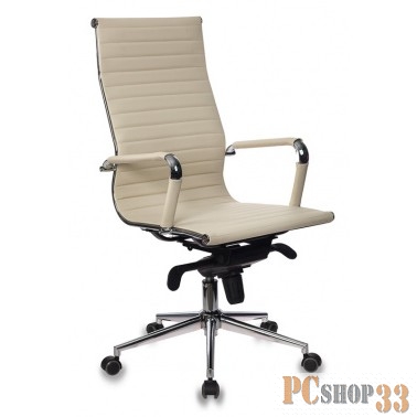 Кресло руководителя Бюрократ CH-883MB/IVORY слоновая кость искусственная кожа крестовина хром