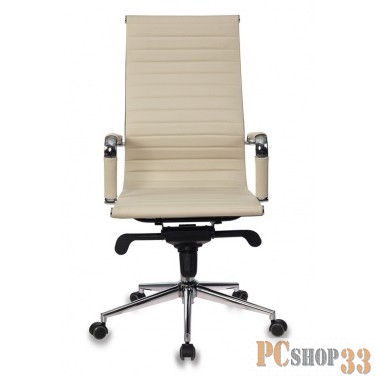 Кресло руководителя Бюрократ CH-883MB/IVORY слоновая кость искусственная кожа крестовина хром