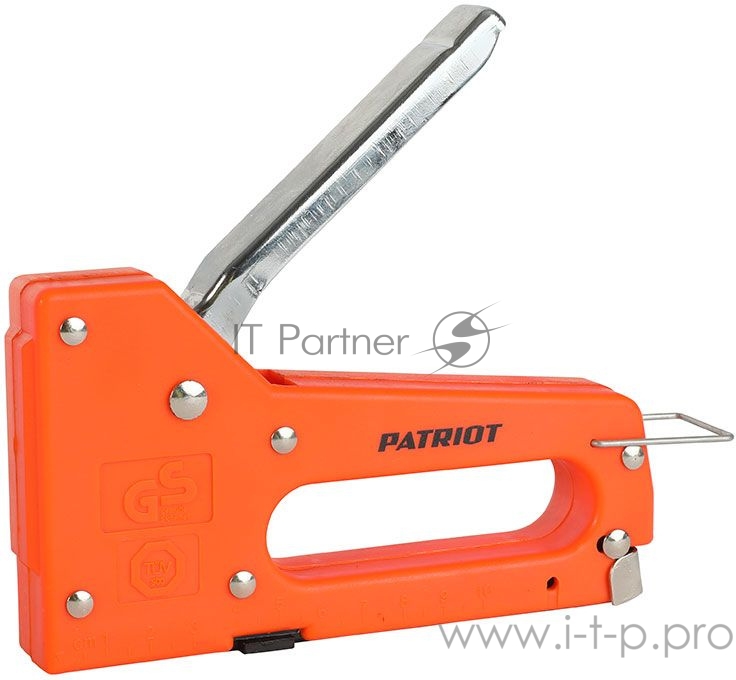 Степлер PATRIOT SPQ-113, пластиковый корпус, скобы тип 53 (4-8мм), 100 скоб в комплекте