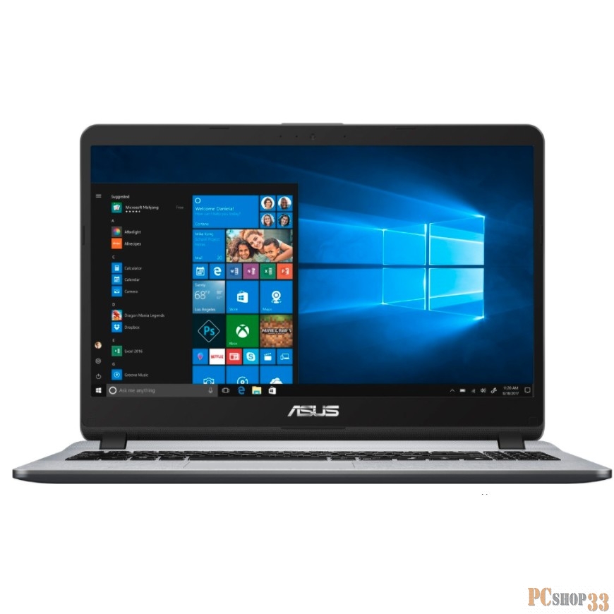Ноутбук Asus X507MA-EJ278T/15.6/FHD (1920x1080)/Intel Pentium N5000/4Gb//SSD 128Gb/Integrated/W10/No CD-ROM/Grey/(90NB0HL1-M08320) Ноутбук