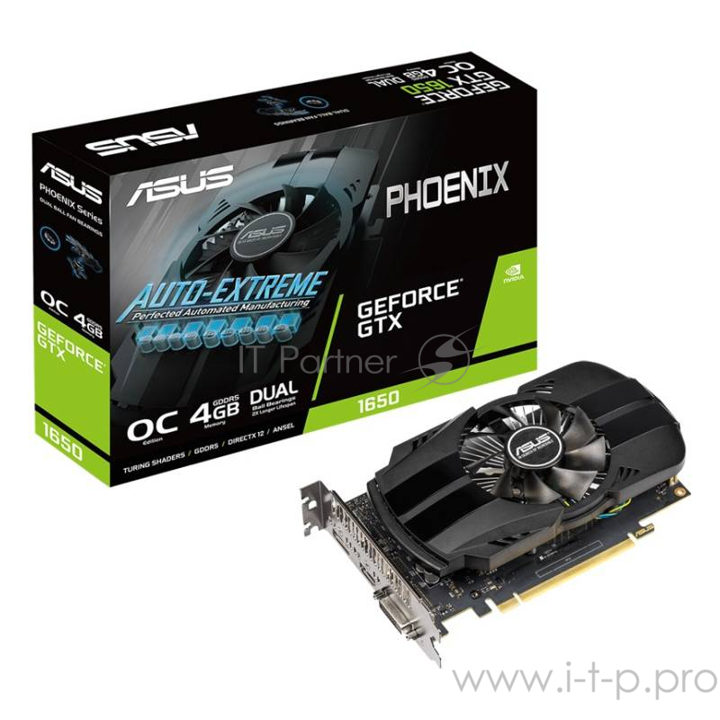 Видеокарта Asus PCI-E PH-GTX1650S-O4G nVidia GeForce GTX 1650SUPER 4096Mb 128bit GDDR6 1530/12002 DVIx1/HDMIx1/DPx1/HDCP Ret