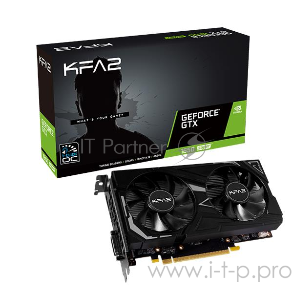 Видеокарта PCIE16 GTX1650 SUPER 4GB 1650SUP EX 1-CLICK OC 4GB KFA2