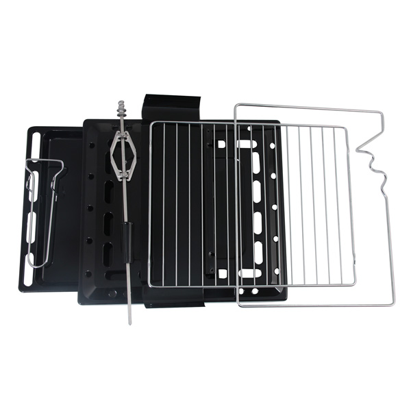 Газовый духовой шкаф FORNELLI FGA 60 DESTRO IX/BL