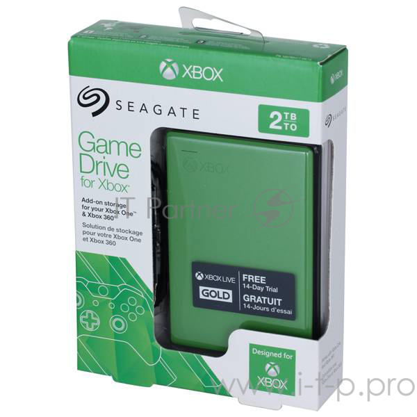 Жесткий диск Seagate Original USB 3.0 2Tb STEA2000403 XBOX 2.5 Green
