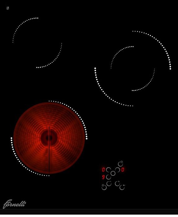 Варочная поверхность электрическая FORNELLI PV 4517 DELIZIA черный