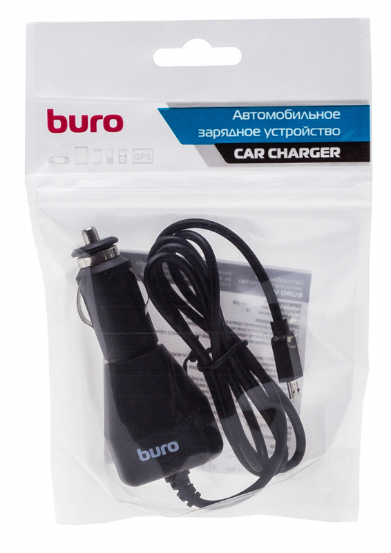 Автомобильное зар./устр. Buro XCJ-048-EM-1A 1A универсальное кабель microUSB черный