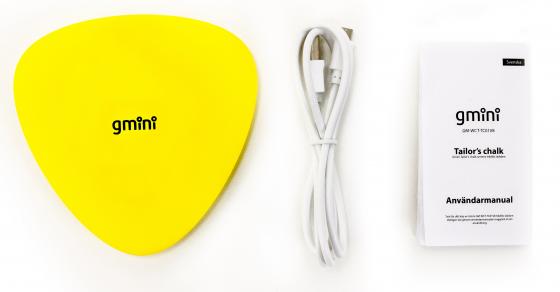 Беспроводная зарядка Gmini GM-WCT-TC01V8 пластик, жёлтый