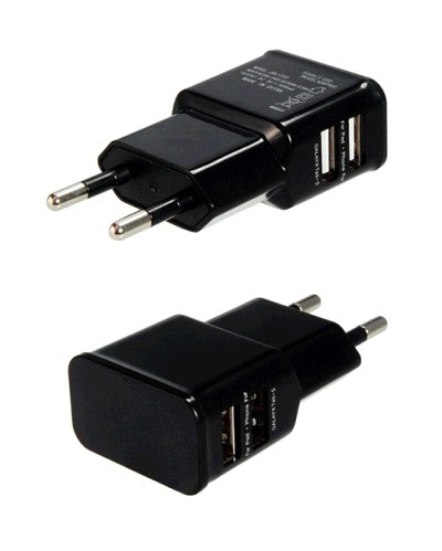 Сетевое зарядное устройство Orient PU-2402 черный