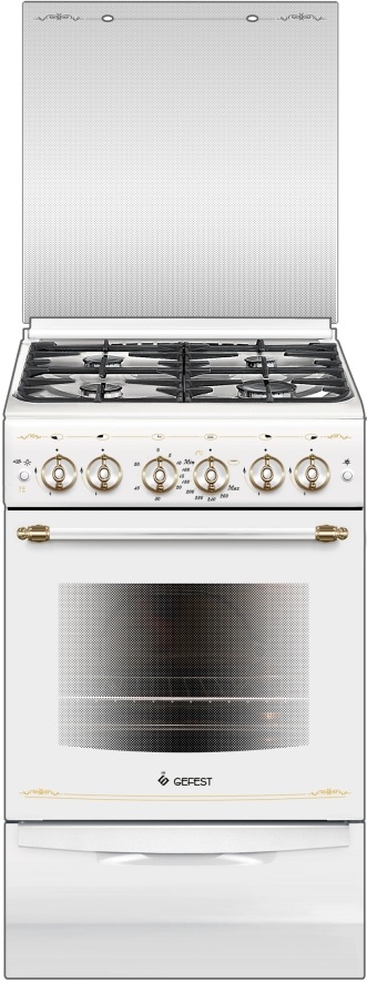 Газовая плита Gefest 5100-02 0181 белый РЕТРО