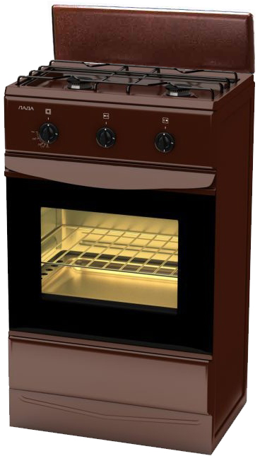 Газовая плита ЛАДА GP 5203 Br коричневый