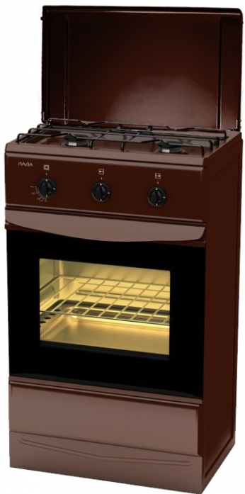 Газовая плита ЛАДА GP 5204 Br коричневый