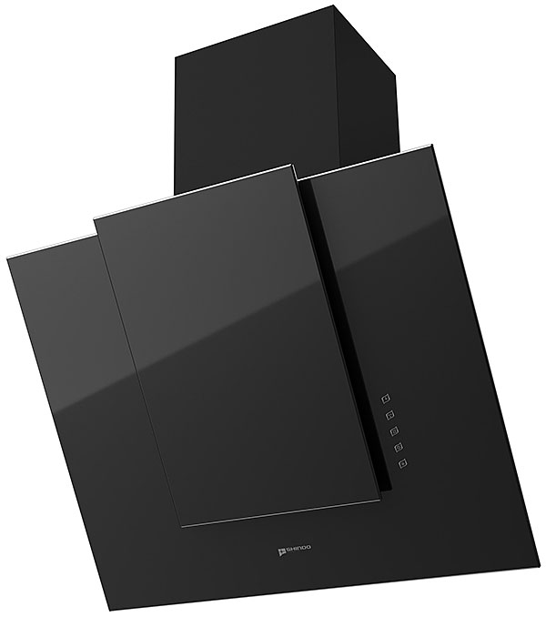 Вытяжка каминная Shindo Nori 60 B/BG черный, управление: сенсорное (1 мотор)