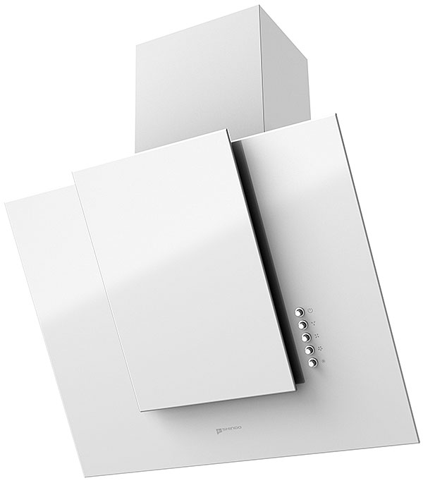 Вытяжка каминная Shindo Nori 60 W/WG белый управление: кнопочное (1 мотор)