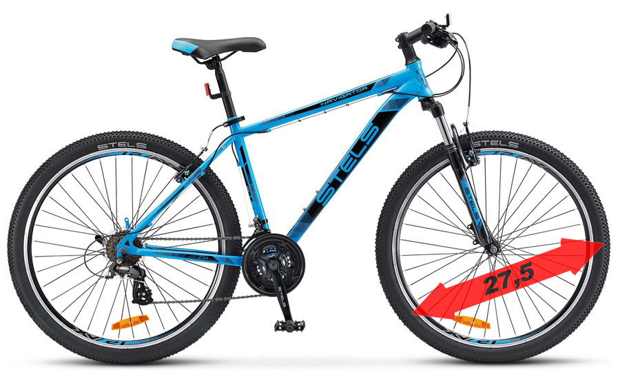 Велосипед Stels Navigator 500 V V020 Голубой 27,5Ø (LU084739) 17,5 РРЦ: 13030р.