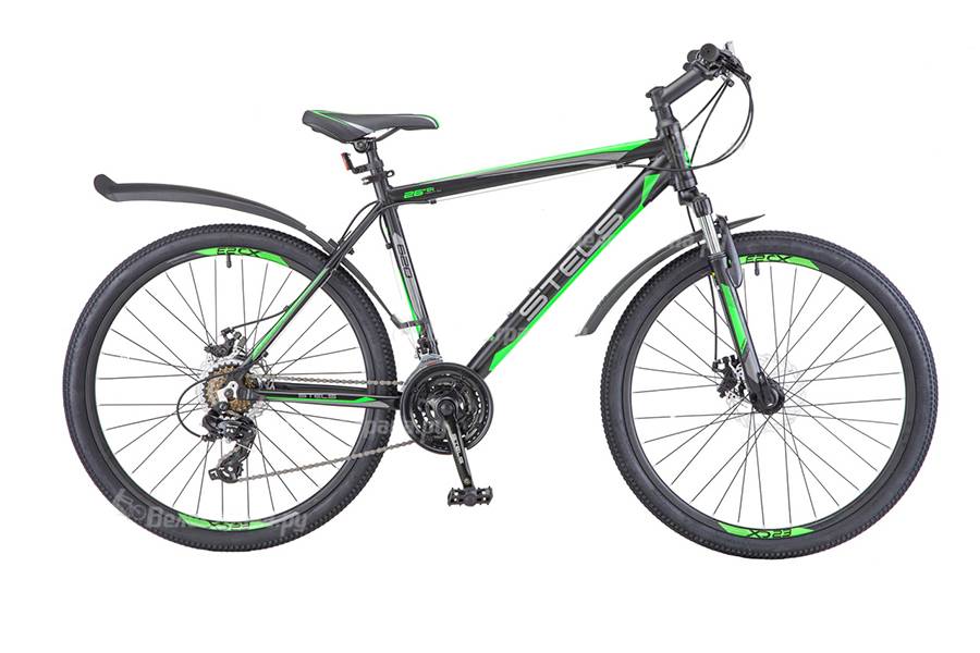 Велосипед Stels Navigator 620 MD V010 Чёрный/Зелёный/Антрацит (LU088804) 14 РРЦ: 16500р.