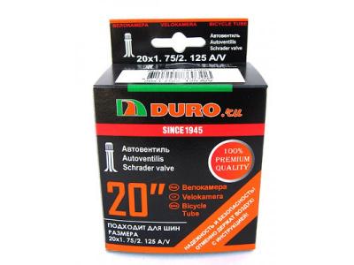 Велокамера 20 DURO 20х1,75/2,125 А/V/DHB01005 РРЦ: 143р.