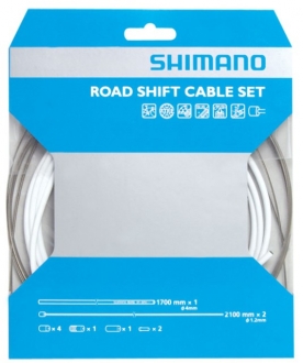 Трос+оплетка переключателя Shimano SP41 белый Y60098012 РРЦ: 1403р.