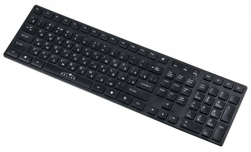 Клавиатура Oklick 570M черный USB slim Multimedia