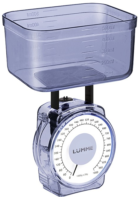 Весы кухонные механические LUMME LU-1301 синий сапфир