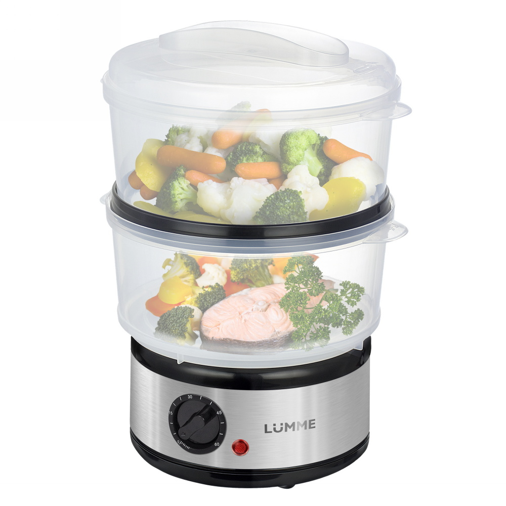 Пароварка LUMME LU-1403 черный жемчуг