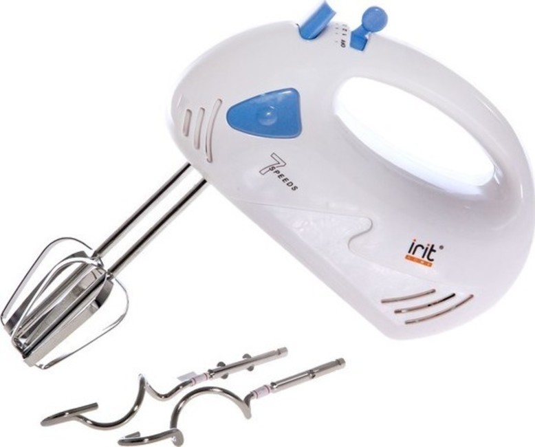 Миксер ручной IRIT IR-5400 150 Вт. белый/голубой