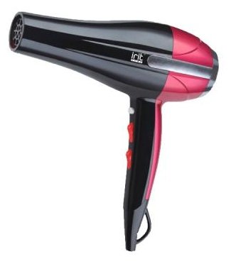 Фен IRIT IR-3134 черный/розовый