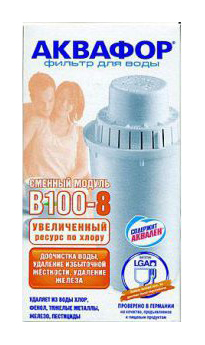 Картридж Аквафор B100-8 для кувшинов ресурс:350л (упак.:1шт)