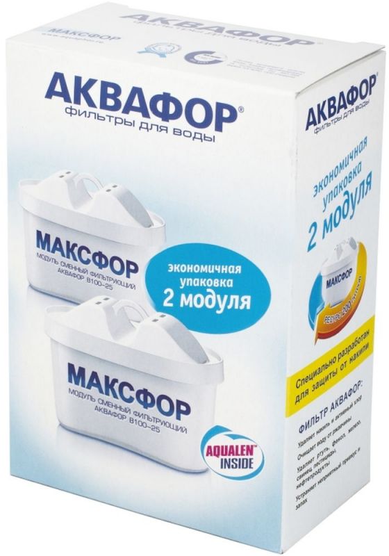 Картридж Аквафор B25 (Максфор) для кувшинов ресурс:200л (упак.:2шт)