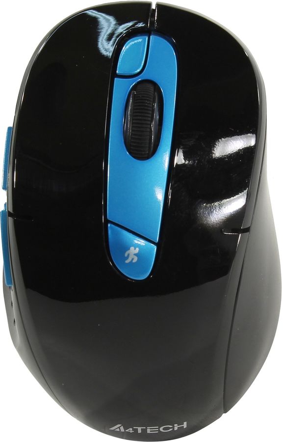 Мышь A4 V-Track G11-570FX черный/синий