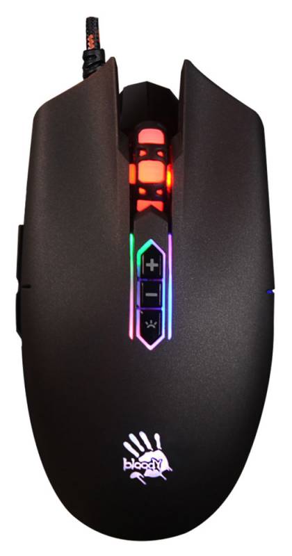 Мышь A4 Bloody Q80 черный оптическая (3200dpi) USB игровая (8but)