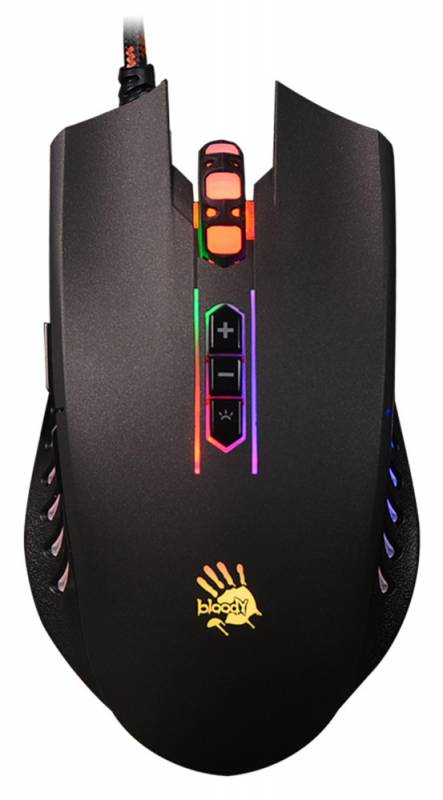 Мышь A4 Bloody Q81 черный оптическая (3200dpi) USB игровая (8but)