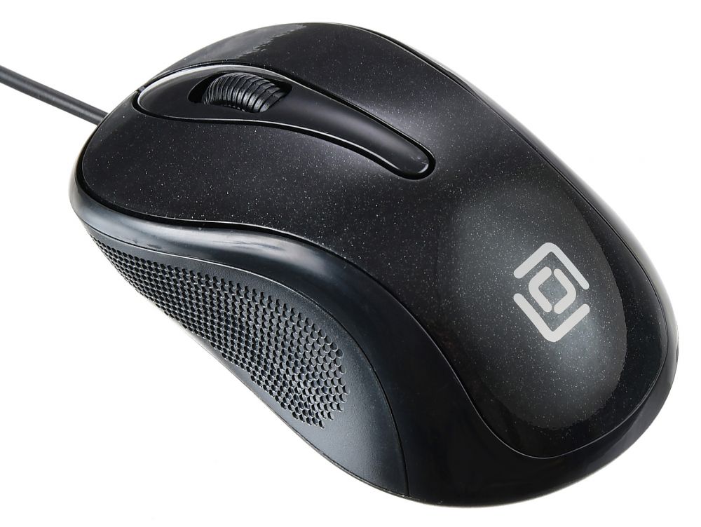 Мышь Oklick 385M черный оптическая (800dpi) USB для ноутбука (2but)