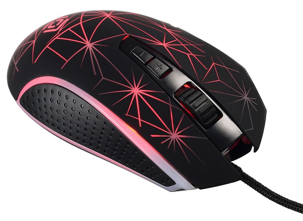 Мышь Oklick 935G черный оптическая (3200dpi) USB игровая (7but)