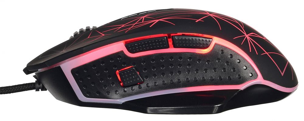 Мышь Oklick 935G черный оптическая (3200dpi) USB игровая (7but)