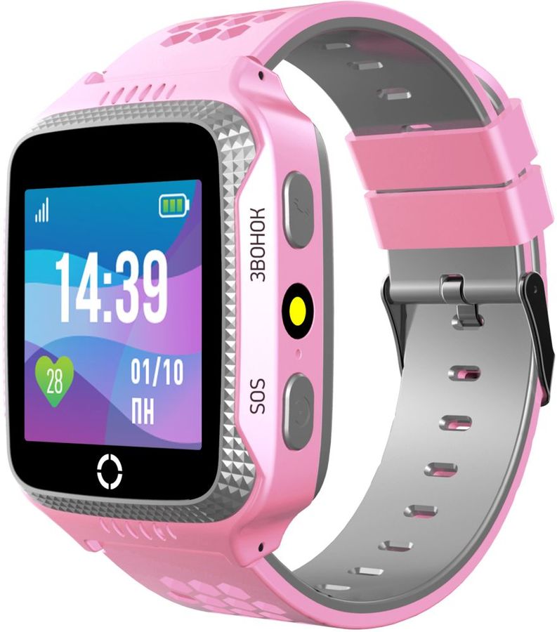 Умные детские часы Jet Kid Scout grey/pink