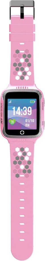 Умные детские часы Jet Kid Scout grey/pink