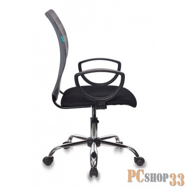 Кресло Бюрократ CH-599AXSL/32G/TW-11 спинка сетка серый TW-32K03 сиденье черный TW-11 крестовина хро