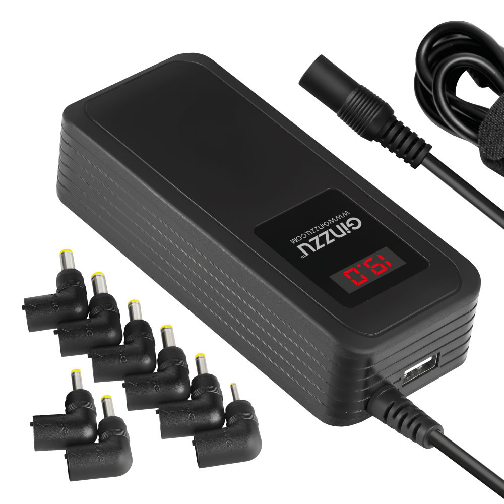 Адаптер питания GINZZU GA-1290UL Universal LED USB 90 W