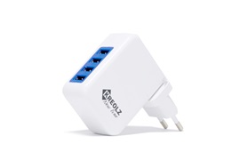 Сетевой адаптер Kreolz TJ-131 4-USB порта 4A Smart IC (100-240V, 50-60Гц, 5V)