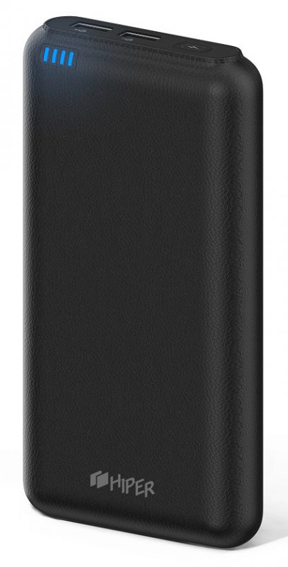 Мобильный аккумулятор Hiper SP20000 Li-Ion 20000mAh 2.1A+1A черный 2xUSB