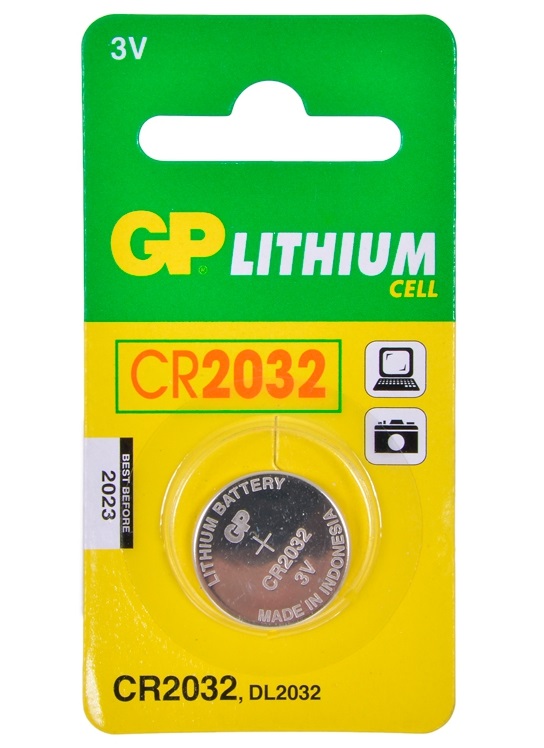 Батарея литиевая GP CR2032-C1 (для биоса мат. плат)