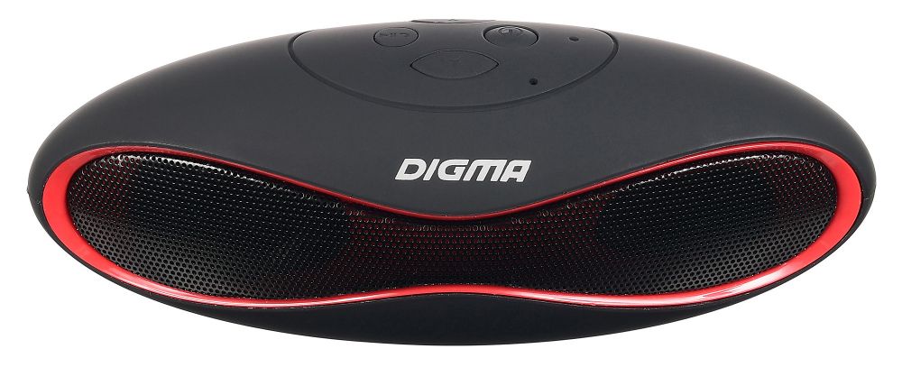 Колонка порт. Digma S-10 черный 3W 1.0 BT