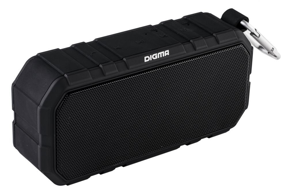Колонка порт. Digma S-40 черный 10W 1.0 BT 2000mAh