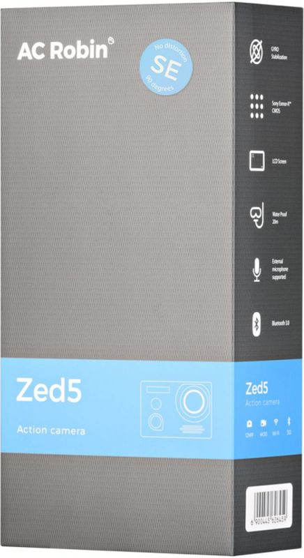 Экшн-камера AC Robin ZED5 SE 1xExmor R CMOS 12Mpix черный
