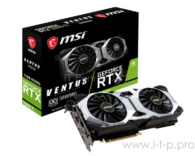 Видеокарта PCIE16 RTX2080TI 11GB RTX 2080 TI VENTUS GP OC MSI