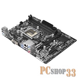 Материнская плата Asrock H81M-VG4 R2.0 Soc-1150 Intel H81 2xDDR3 mATX AC`97 6ch(5.1) GbLAN+VGA