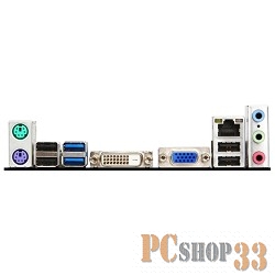 Материнская плата MSI H81M-P33 <S1150, iH81, 2*DDR3, PCI-E16x, SVGA, DVI, SATA III, LPT, Lan, mATX, Retail>