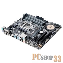 Материнская плата Asus H170M-E D3 Soc-1151 Intel H170 4xDDR3 mATX AC`97 8ch(7.1) GbLAN RAID+VGA+DVI+HDMI