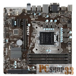 Материнская плата MSI B150M PRO-VDH Soc-1151 Intel B150 4xDDR4 mATX AC`97 8ch(7.1) GbLAN+VGA+DVI+HDMI